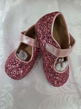 Pink Glitter Toddler Mary Jane Dress Shoes